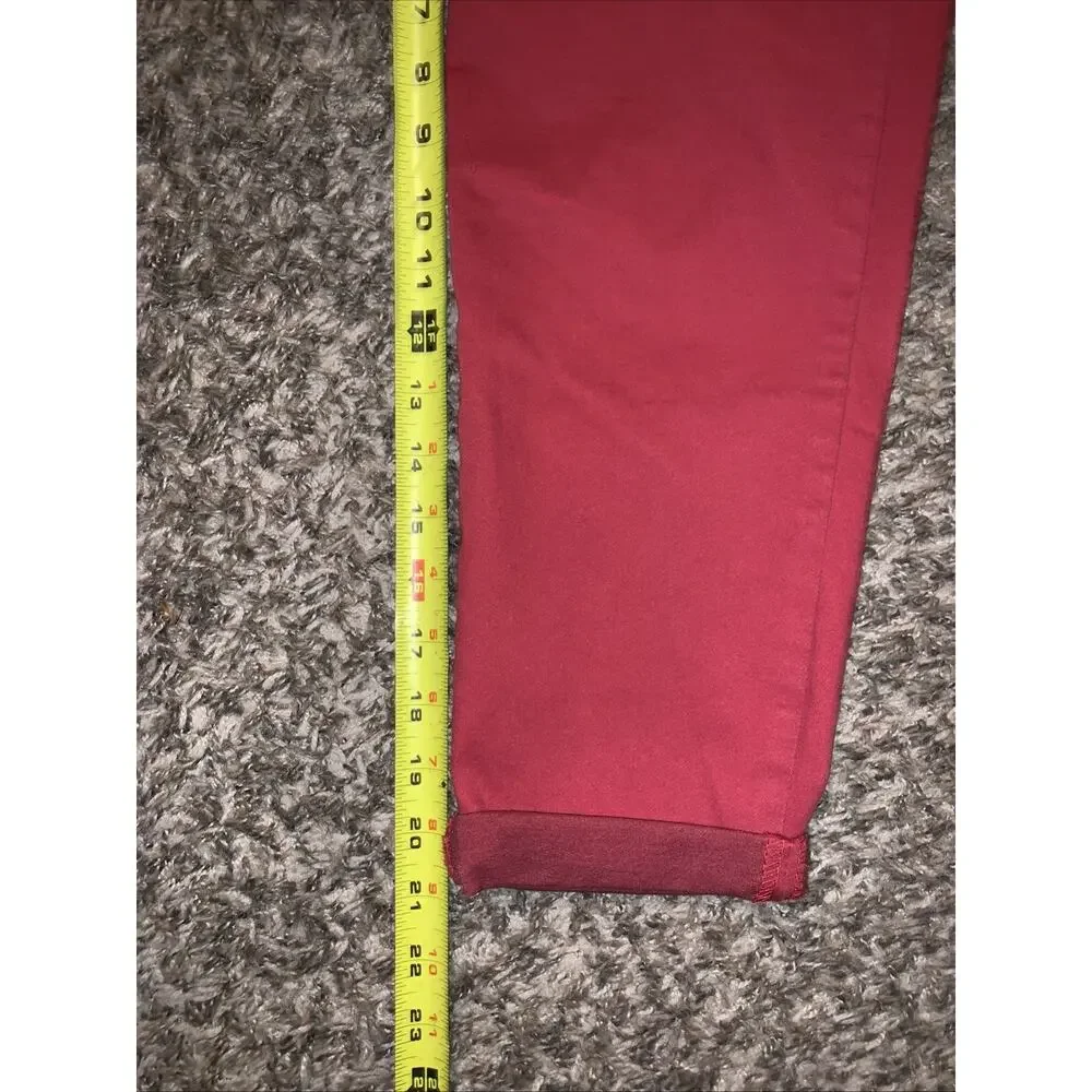 Democracy Ab Solution Skinny Capri Jeans Women’s 8P Red Skinny Stretch NWT - Picture 6 of 6